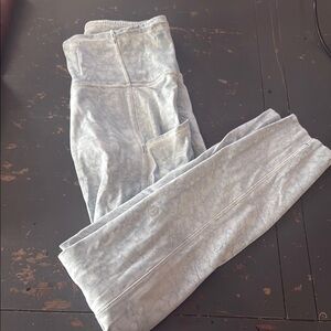 Lululemon Athletica Gray Shimmer Leggings